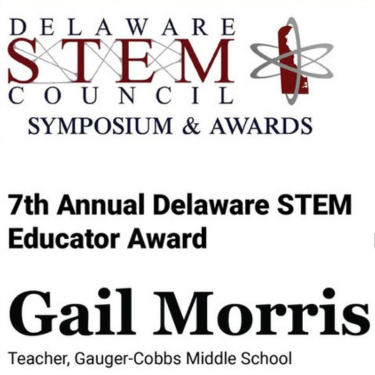 7th Annual Delaware STEM Educator Award for Middle Schools, Gail Morris, Gauger-Cobbs MS